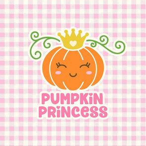 Pumpkin Princess 18" Square Cushion / Lovey
