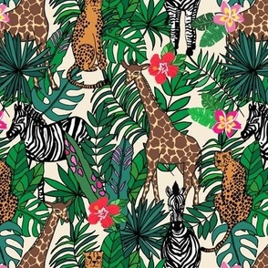 Animals in jungle