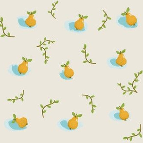 Pear Floral Pattern