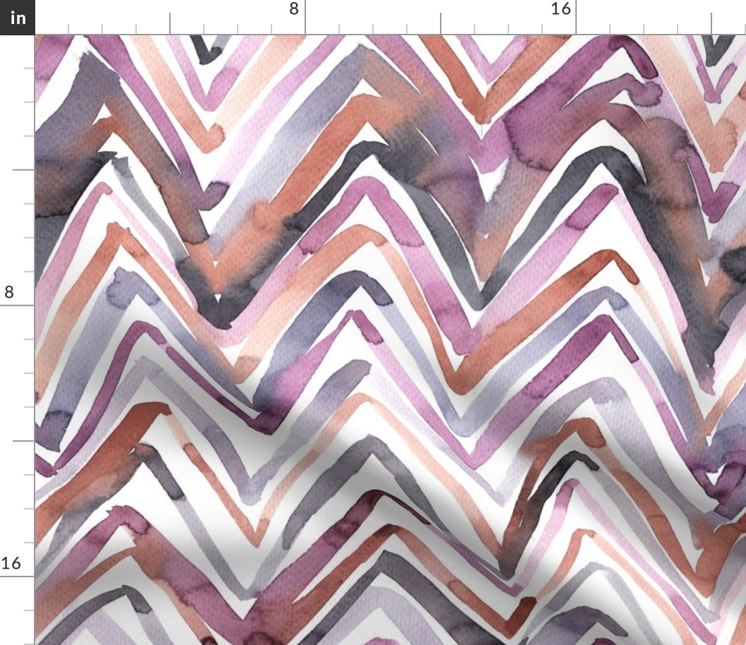 Watercolor chevron