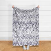 Grey Watercolor chevron, handpainted zig zag, mauve