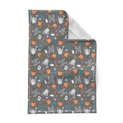 happy place garden - gardening supplies - gardener - grey - LAD20