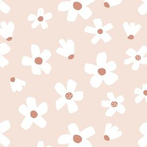 Disty micro // Daisy garden on Pink Salt by Erin Kendal
