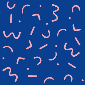 Squiggle blue