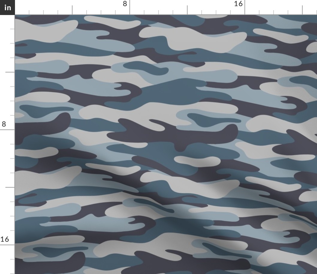 Camo pattern_grey tones and blue_large scale
