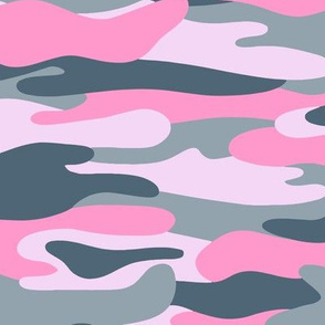 Camo pattern_in pink and grey 2_large scale 