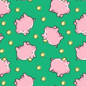 Piggy Bank - green - LAD20