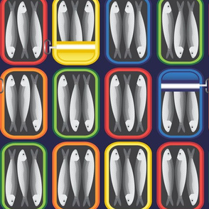 Normal scale • Can of sardines colors - Tuna Wallpaper