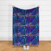 Party Hearty  Blue - 42x18 in repeat - Design 10427039