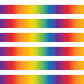 White Rainbow Gradient Stripe