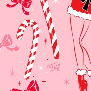 Large-Candy Cane Pinup Girl