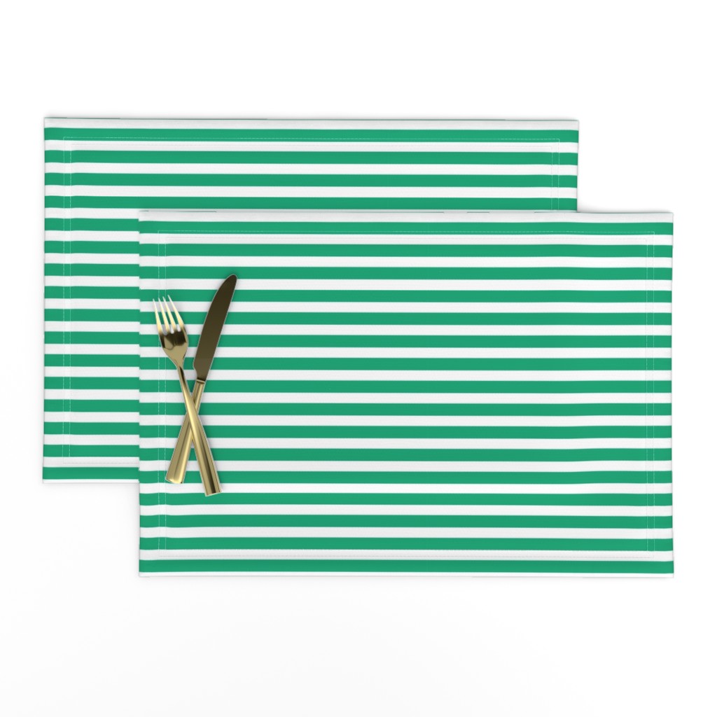 Green + White  Stripe