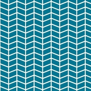 Herringbone_sml scale_Mosaic Blue