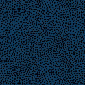 Little tiny cheetah spots sweet boho basic spots animal inspired minimal nursery print dark winter night navy blue black SMALL