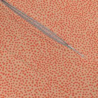 Little tiny cheetah spots sweet boho basic spots animal inspired minimal nursery print seventies orange SMALL
