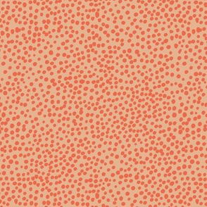 Little tiny cheetah spots sweet boho basic spots animal inspired minimal nursery print seventies orange SMALL