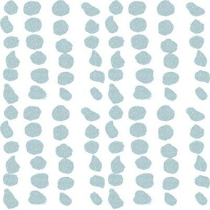 Beach nautical artistic dots small scale light teal white