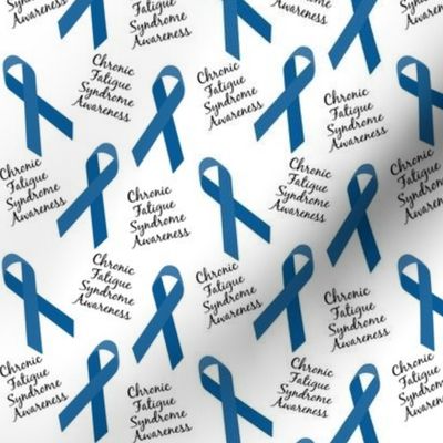 Small Scale Chronic Fatigue Syndrome CFS Awareness Ribbons