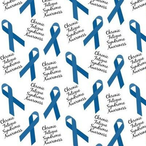 Small Scale Chronic Fatigue Syndrome CFS Awareness Ribbons