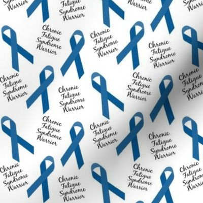 Small Scale Chronic Fatigue Syndrome CFS Warrior Ribbons