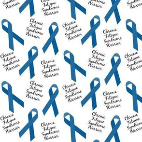 Small Scale Chronic Fatigue Syndrome CFS Warrior Ribbons