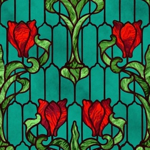 Stained Glass Window Fabric Wallpaper And Home Decor Spoonflower