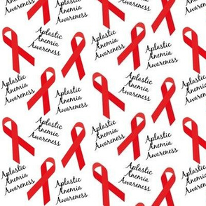 Small Scale Aplastic Anemia Awareness Ribbons