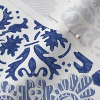 Napoleonic Fleurons & Anthemia Arabesque ~  Willow Ware Blue and White 