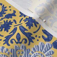 Napoleonic Fleurons & Anthemia Arabesque ~  Rococo Gold and Willow Ware Blue and White 