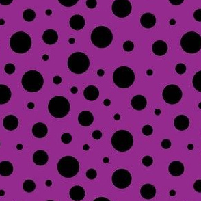 Black Dots on Purple