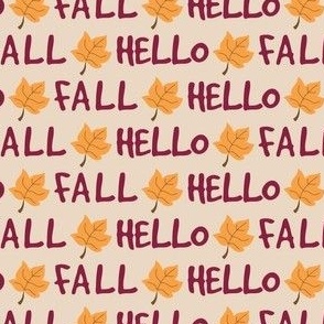 Hello Fall with Burg Words