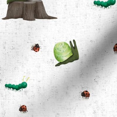Mushroom Forest - Ladybug - Snail - Caterpillar Coordinate - Medium Scale