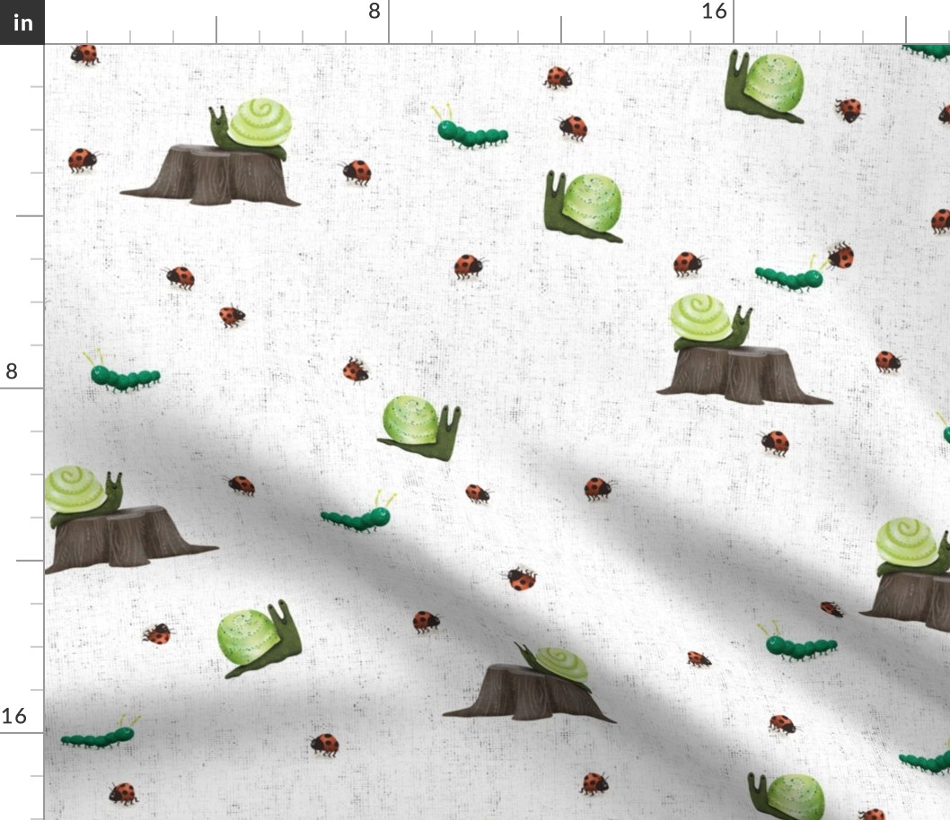 Mushroom Forest - Ladybug - Snail - Caterpillar Coordinate - Medium Scale