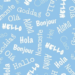 Hello World - Multi Language - Blue