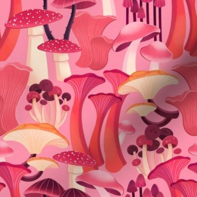 Pink Mushrooms