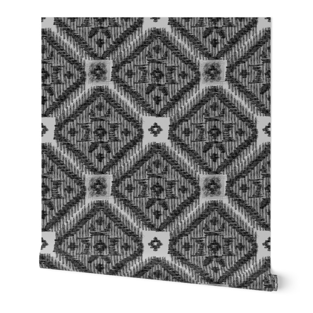 Tsalagi Basket Weaving Pattern -Gray