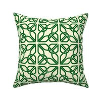 Celtic trifoil knotwork - green