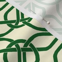 Celtic trifoil knotwork - green