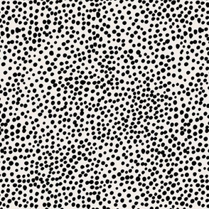 Little tiny cheetah spots sweet boho basic spots animal inspired minimal nursery print black off white SMALL
