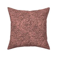 Little tiny cheetah spots sweet boho basic spots animal inspired minimal nursery print coral pink white girls SMALL