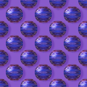 CPD7 -  Medium - 3D Southwest Motif Polka Dots in Blue - Purple - Pink Offset Polka Dots