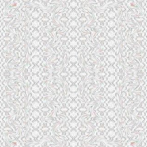 White lattice with hint of rainbow