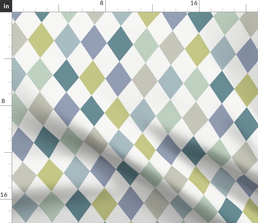 diamonds - argyle print - light