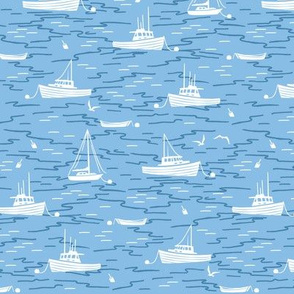 Harbor Boats light blue small