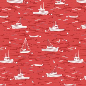 Harbor Boats red small