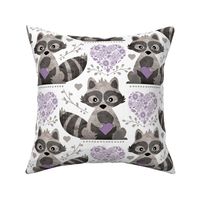 Raccoon's Valentine - Lavender - Large Scale