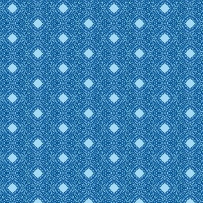Summer Seas Blue Filigree Lace on Forget-Me-Not Blue