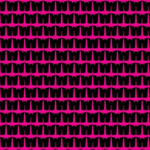 Spaceship Houndstooth - Rebel Magenta