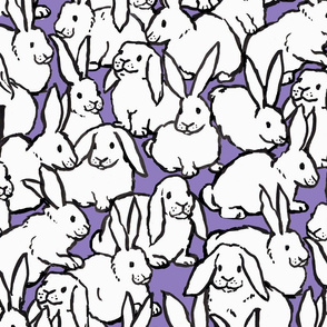 Bunny Friends in Purple