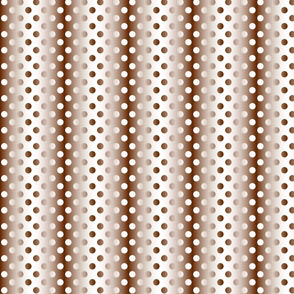 Medium brown white gradient dots 